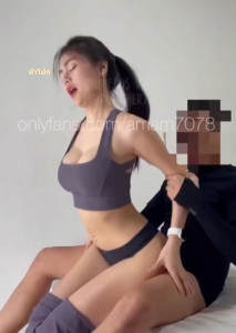 น้องแอม amam7078 เพิ่งออกกำลังกายเสร็จก็จัดคาชุดกีฬาเลย