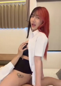 น้องจี๊ดจ๊าดสาววัยใสดาว Tiktok มาทำรายงานห้องเพื่อน โดนจับกระแทกคาชุดนักศึกษา