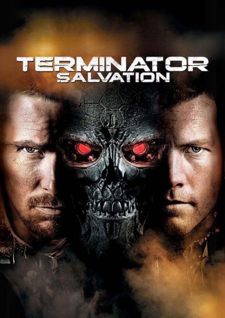 Terminator Salvation (2009) จอห์น คอนเนอร์ ในชุดทหารกลางซากปรักหักพังของโลกอนาคต ต่อสู้กับหุ่นยนต์ T-600 ท่ามกลางบรรยากาศ