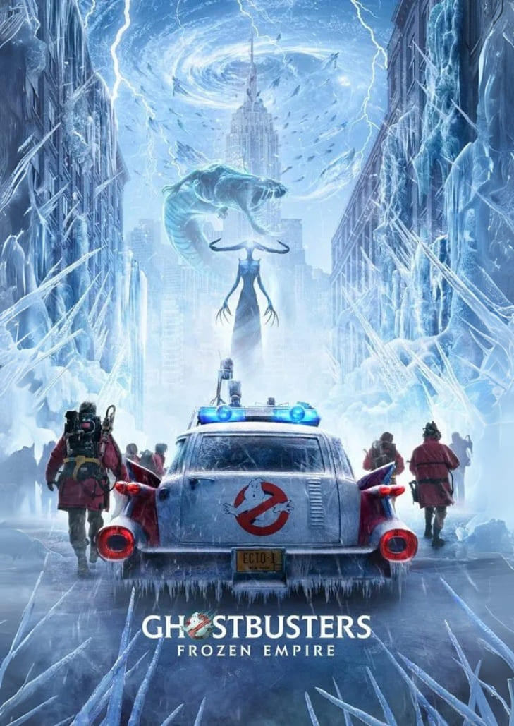 Ghostbusters Frozen Empire (2024) ทีมโกสต์บัสเตอร์รุ่นเก่าและรุ่นใหม่รวมพลังต่อสู้จักรวรรดิน้ำแข็งที่คุกคามมหานครนิวยอร์ก