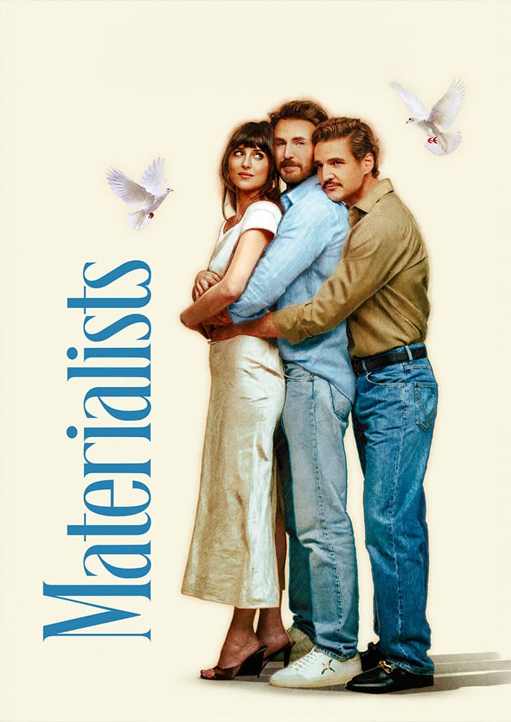 Dakota Johnson ที่ต้องเลือกระหว่าง รักที่มั่นคง กับ อดีตคนรักที่คุ้นเคย กับสองหนุ่มคู่แท้ในฝันอย่าง Chris Evans และ Pedro Pascal ใน Materialists